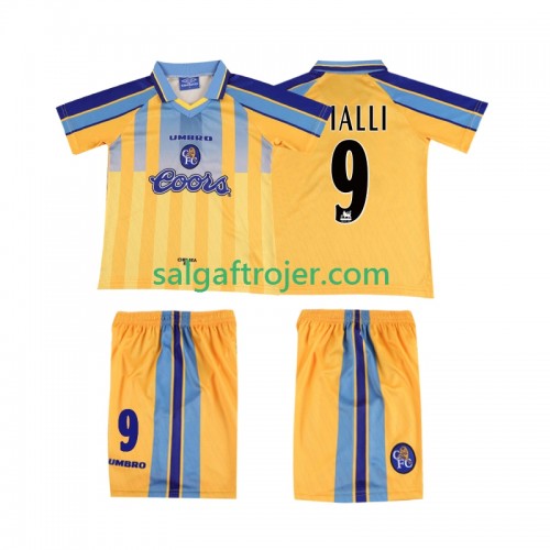 Chelsea VIALLI 9 1995 Fodboldtrøjer Børn Retro Udebanesæt 1997 Kort ærmer Chelsea VIALLI 9 1995 Fodboldtrøjer Børn Retro Udebanesæt 1997 Kort ærmer